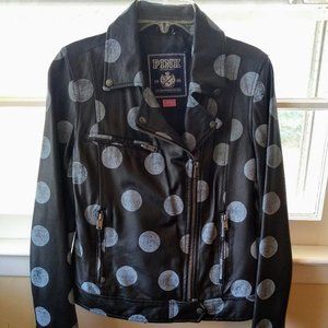 PINK Victoria's Secret Leather Motorcycle Jacket